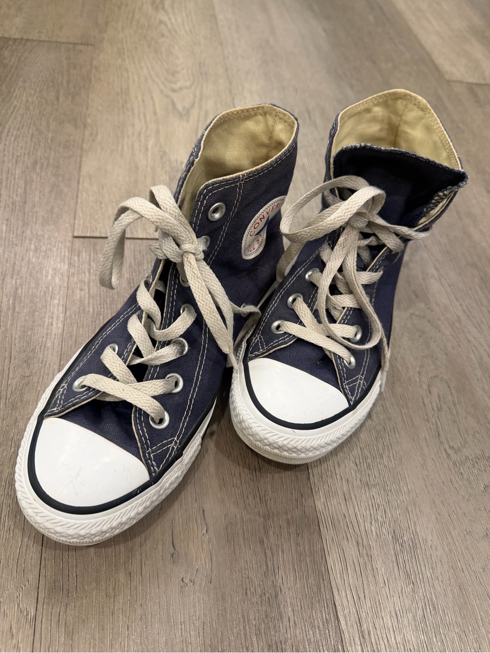 Chuck Taylor All Star Canvas Converse Navy Blue High-Top Sneakers